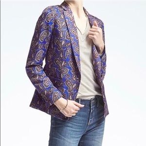 Banana Republic Paisley Blazer